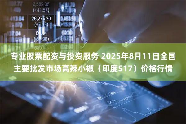 专业股票配资与投资服务 2025年8月11日全国主要批发市场高辣小椒（印度S17）价格行情